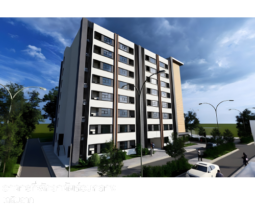 อาคารที่พักอาศัยส่วนกลาง ขนาด ๖๘ ครอบครัว (เฉลิมลาภ)