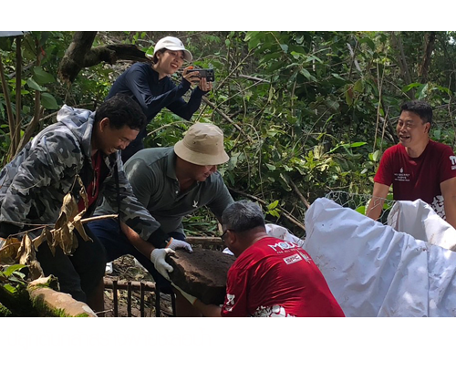 ปลูกต้นกล้าสร้างฝายชะลอน้ำ